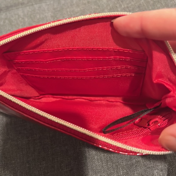 S&Co red pleather wristlet with tags - Picture 3 of 5